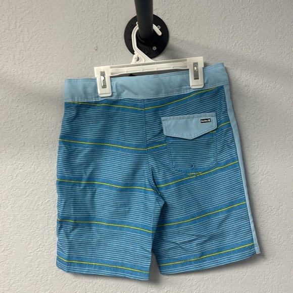 NWT Hurley Boy’s Sz 7 Indigo Blue Striped Shorts. Light. Silky soft. - Picture 5 of 12